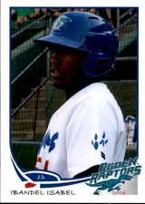 2016 Ogden Raptors Grandstand 11 Ibandel Isabel Dominican Republic Baseball Card