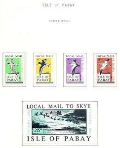 ENGLAND LOCAL STAMPS ISLE OF PABAY   4 ST. +  BL.  1964  EUROPA  **  MNH IMPERF - Picture 1 of 1