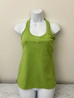 Camiseta sin mangas Nike para mujer S verde Dri Fit espalda deportiva correr entrenamiento ligero Z1 Foto 1 de 4