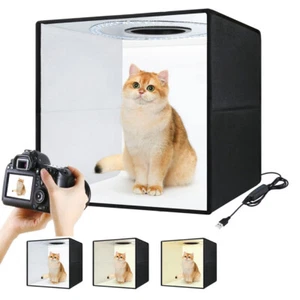 Mobiles Fotostudio Fotobox Tragbares Ministudio Lichtbox Fotozelt 40x40x40cm DHL - Bild 1 von 21