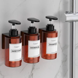 Anhow 4er Set 300ml Seifenspender Wandbefestigung Shampoo Duschgel NEU R2799 - Bild 1 von 3