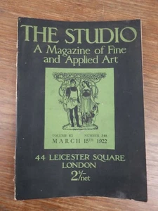 THE STUDIO Magazine of Fine and Applied Art VOLUME 83 Nr 348 (1922) - Bild 1 von 8
