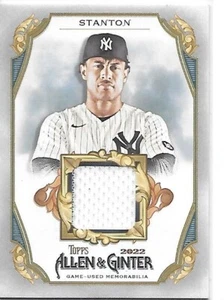 2022 Allen and Ginter Baseball Relics Giancarlo Stanton Yankees - Picture 1 of 2