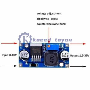 LM2596 DC-DC DC Adjustable Buck Power Supply Module Board 3A 12/24V to 12/5/3.3v - Picture 1 of 6