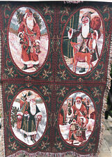 Goodwin Weavers Santa Claus Christmas Holiday Tapestry Throw Blanket 68