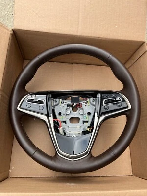 Cadillac ATS 23114405 Brownstone Heated Leather Steering Wheel - Image 1 of 3