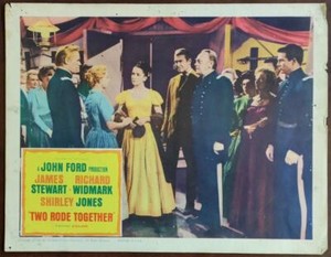 Shirley Jones Linda Cristal Stewart Two Rode Together org movie Lobby Card 5011