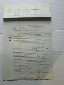 GRAFTON COUNTY, NEW HAMPSHIRE; LAST JAN. 1821 ATTACHMENT OF GOODS, FRANCIS BROWN - Picture 1 of 7