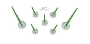 Custom Gauge Pointer Needles 2014-2020 Chevy GMC Trucks and SUVs Silver Green - Picture 1 of 13