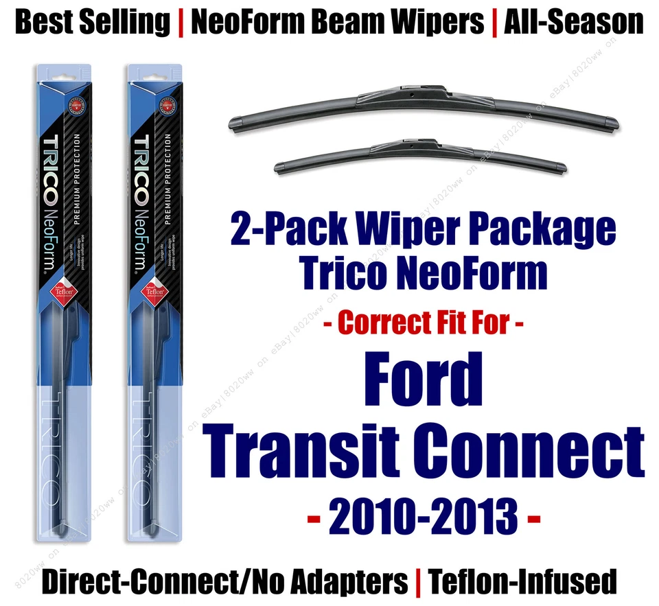 2pk Super-Premium NeoForm Wipers fit 2010-2013 Ford Transit Connect - 16260/180 - Image 1 of 1