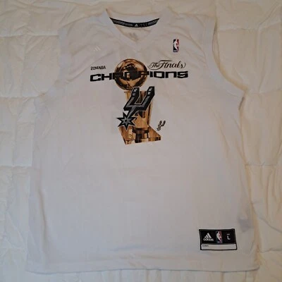 Camiseta Kawhi Leonard 2 San Antonio Spurs 2014 NBA Finals Champions L Adidas - Imagem 1 de 4