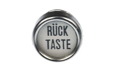 Broche retroceso pin máquina de escribir llave miniblings vintage upcycling blanco Foto 1 de 4