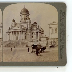 Catedral Helsinki Finlandia Underwood Stereoview - Imagen 1 de 3