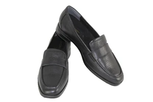 Vionic Sellah flache Damen-Halbschuhe 8 schwarz gewalktes Leder neu ohne Karton - Bild 1 von 11