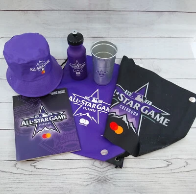 2021 MLB All Star Game Merchandise Lot - Denver, CO - Program Hat Cup Towel Tote - Image 1 of 4