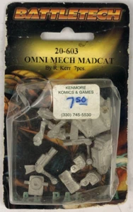 Battletech Ral Partha Omni Mech Madcat By R Kerr 20-603 Pewter Miniature - Picture 1 of 4