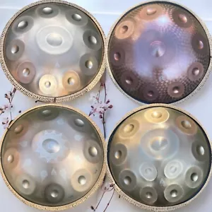 HANDPAN Best Quality Hand Steel GOLD Drum 10/12/14 notes D/G Kurd Gift 1.07 - Picture 1 of 36