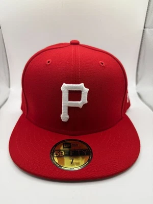 New Era 59FIFTY Pittsburgh Pirates Red Fitted Cap Size 7 MLB Hat - Image 1 of 4