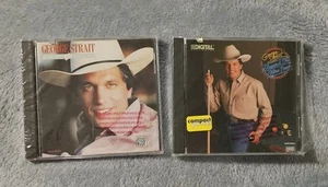 2 Classic George Strait CD Lot RIGHT OR WRONG & BEYOND THE BLUE NEON Sealed New - Picture 1 of 5