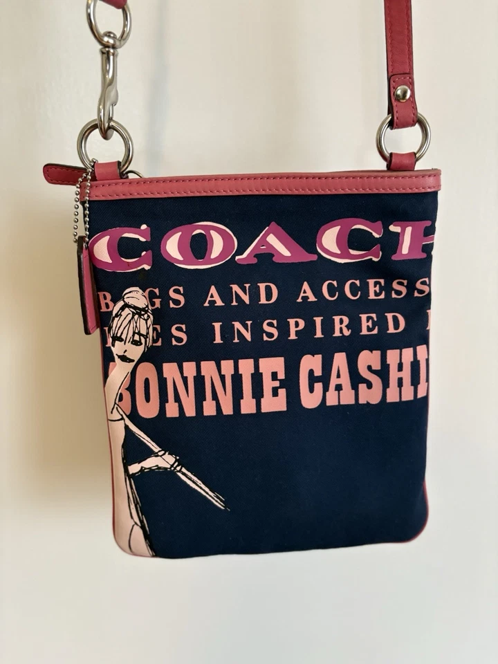 COACH 42605 Limited Edition Blue Canvas Graphic Bonnie Cashin Crossbody - Image 1 of 4