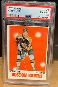 1970 70-71 Topps #3 Bobby Orr Boston Bruins PSA 6 excelente-como nuevo patio #2 - Imagen 1 de 4