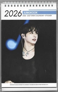 BTS Jungkook Photo Calendar 2026 & 2027 K-POP 2025.11-4 - Imagen 1 de 3
