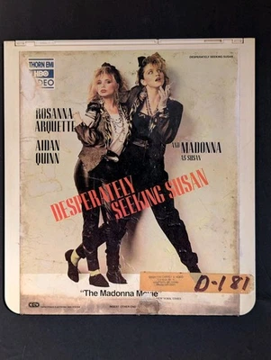 Desperately Seeking Susan (1985) CED Videodisc The Madonna Movie *RARE Vintage  - Image 1 of 4