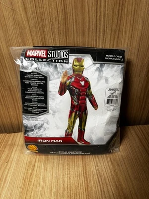 Deluxe Iron Man Boys Fancy Dress Avengers Endgame Superhero Kids Costume Outfit - Image 1 of 4