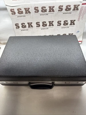 Vintage Samsonite Contoura Hard Shell Luggage Suitcase Black Briefcase - Image 1 of 2