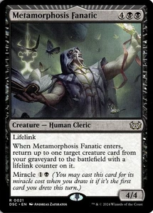 NM - Metamorphosis Fanatic R Commander: Duskmourn: House of Horror 21 - Picture 1 of 2