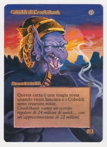 Altered Italian Crookshank Kobolds MP Legends MTG Magic Hand Painted Unique Art! - Picture 1 of 2