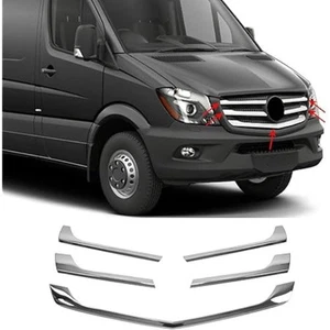 Fit For Mercedes SPRINTER W906 2013-2017 Chrome Front Grill 5pcs S.STEEL - Imagen 1 de 5