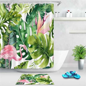 A Pink Spot Waterproof Bathroom Polyester Shower Curtain Liner Water Resistant - Imagen 1 de 8