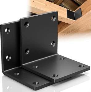 6" x 6" x 5" Schwerlast Stahl L Winkel Halterung für Holz, große 90 Grad Ecke S - Bild 1 von 7