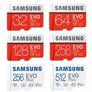 Micro SD Card SamSung Evo Plus 32GB 64G 128G 256G Class10 SDXC Memory 130MB 2021 - Picture 1 of 29