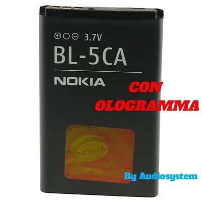 BATTERIA ORIGINALE per NOKIA BL-5CA 1110 1110I 1112 1200 1208 N70 6230 6600 6630