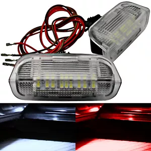 2X Compatible With Porsche Cayenne LED Module Door Lighting Exit Light White Red - Picture 1 of 3
