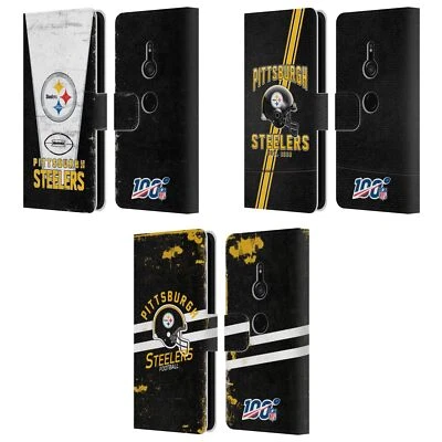 FUNDA LIBRO OFICIAL DE CUERO ARTÍSTICO CON LOGOTIPO DE LOS PITTSBURGH STEELERS DE LA NFL PARA TELÉFONOS SONY 1 Foto 1 de 4