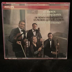 BEETHOVEN frühe Streichquartette - QUARTETTO ITALIANO - PHILIPS 3CD BOX - Bild 1 von 6