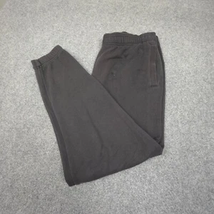 adidas Track Pants mens LARGE Black Jogger Activewear Sport fleece Size L - Picture 1 of 14