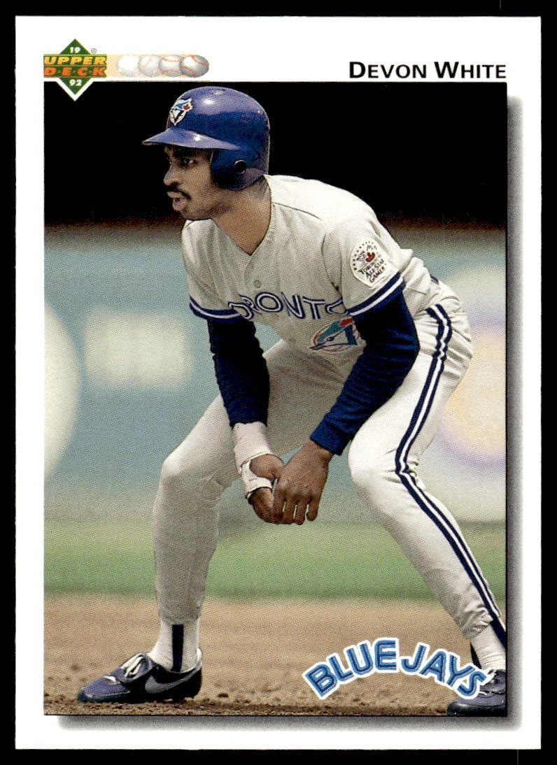1992 Upper Deck 352 Devon White Toronto Blue Jays Baseball Card