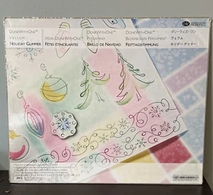 Creative Memories Done with One Holiday Glimmer Pergament 10x12 Neu - Bild 1 von 4