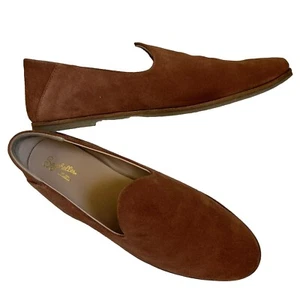 Anthropology Seychelles Damengröße 10 Loafer Slipper flache Wildleder-Mokassins " - Bild 1 von 10