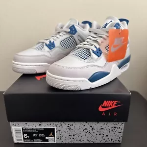 Neu Nike Air Jordan 4 Retro 2024 Military Industrial Blue HF4281-141 Größe 6Y GS - Bild 1 von 9