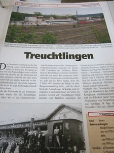  Bahnhof mit Gleisplan Treuchtlingen Bayern 4S - Bild 1 von 2