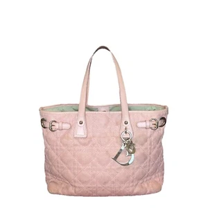 Christian Dior Hand Bag Pink Coated Canvas 448689 - Picture 1 of 9