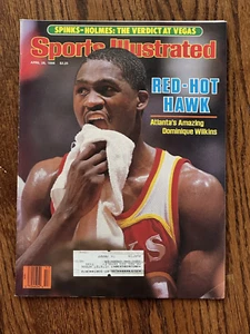 APRIL 28 1986 SPORTS ILLUSTRATED - DOMINIQUE WILKINS HAWKS - VG-EX - Picture 1 of 2