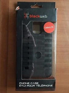 BLACK WEB PHONE CASE for SAMSUNG GALAXY S5 (Black) - Foto 1 di 2