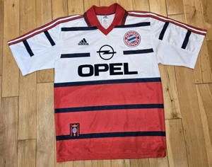 Vtg Adidas FC BAYERN MÜNCHEN 1999-00 Away Soccer Football Jersey Kit MEN'S S - Picture 1 of 11