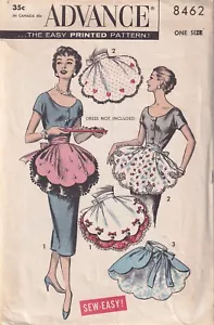 1950s Advance Sewing Pattern 8462 “Sew Easy” Petal Apron One Size - Picture 1 of 2